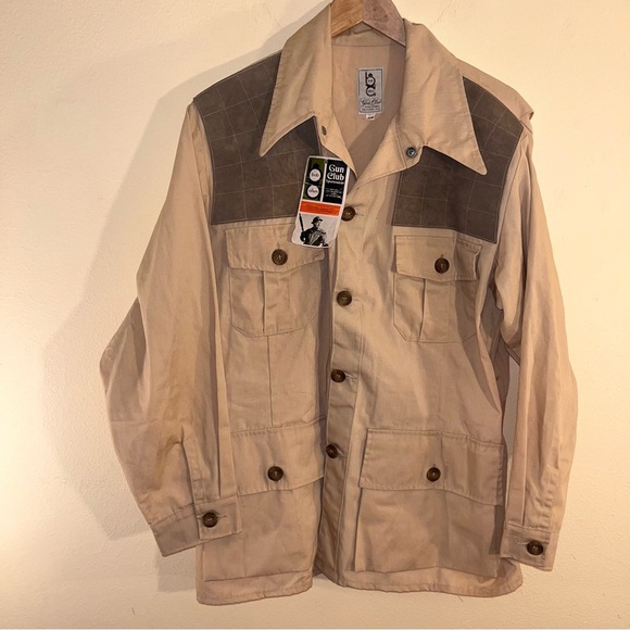 NWT Rare Deadstock! Vintage Bob Allen Gun Club Hunting Shirt & brown 44 XL - Picture 1 of 12